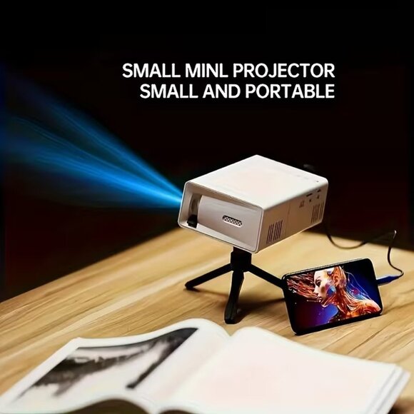 USB-Powered Portable Projector w Remote Control Full HD1080P Mini Home Theater - Picture 3 of 5